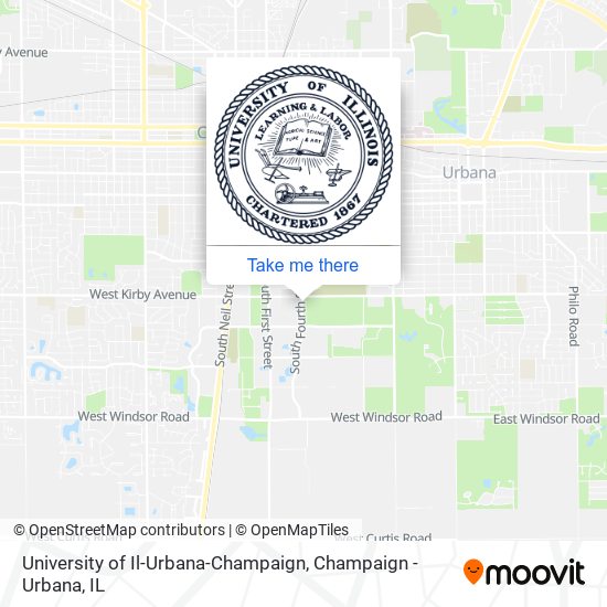 University of Il-Urbana-Champaign map