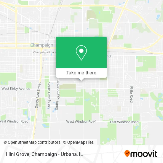 Illini Grove map
