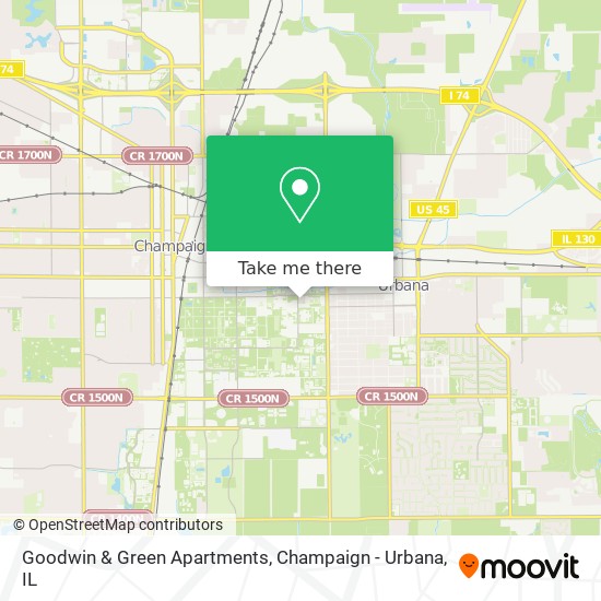 Goodwin & Green Apartments map