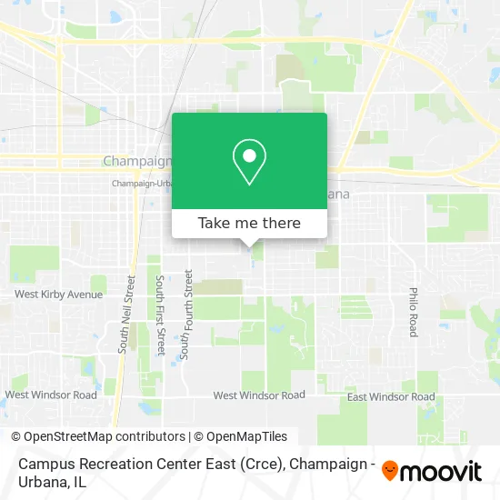 Campus Recreation Center East (Crce) map