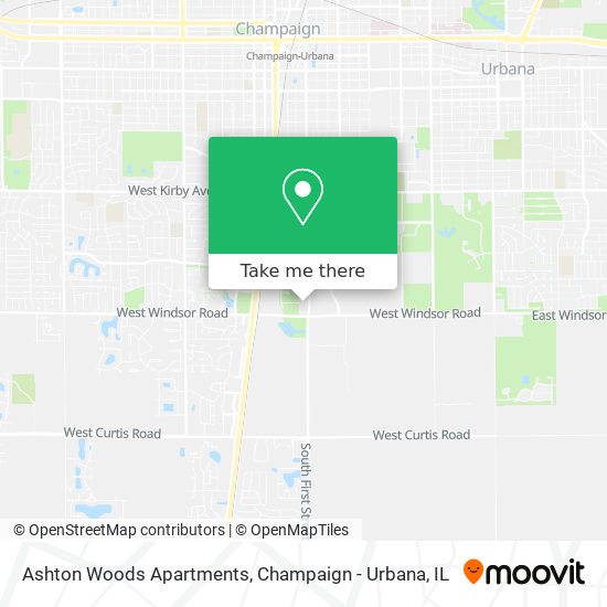 Mapa de Ashton Woods Apartments