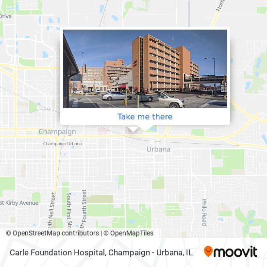 Carle Foundation Hospital map