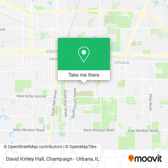 Mapa de David Kinley Hall