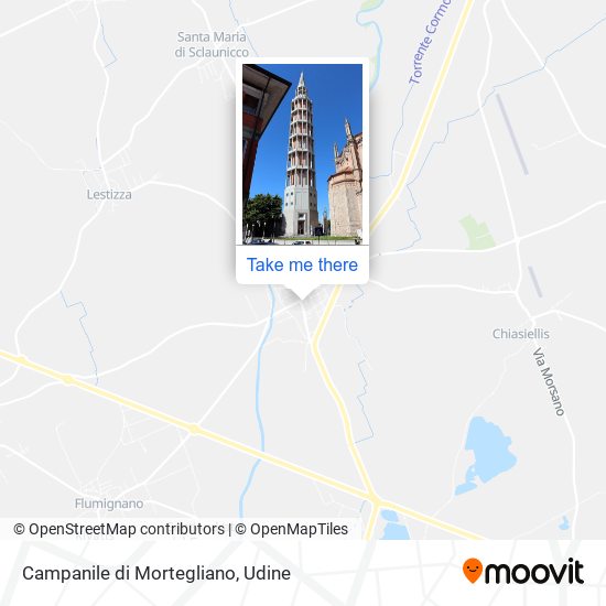 Campanile di Mortegliano map