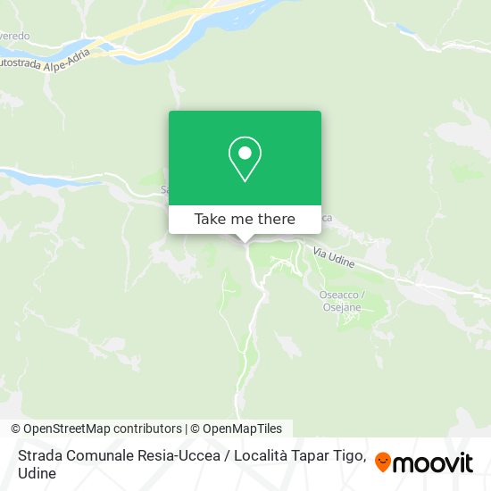 Strada Comunale Resia-Uccea / Località Tapar Tigo map