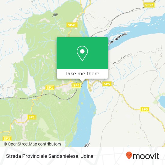 Strada Provinciale Sandanielese map