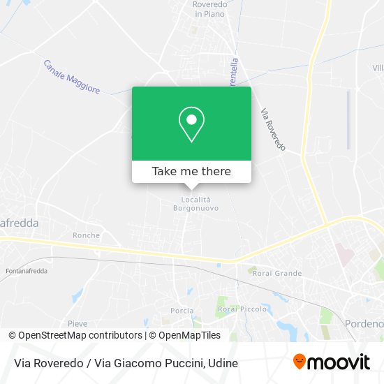 Via Roveredo / Via Giacomo Puccini map