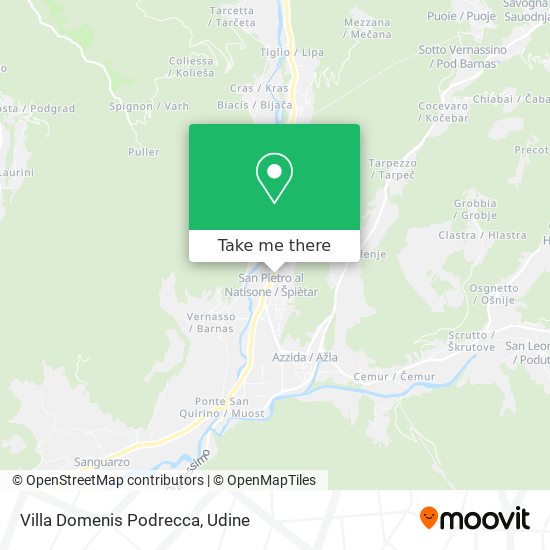 Villa Domenis Podrecca map