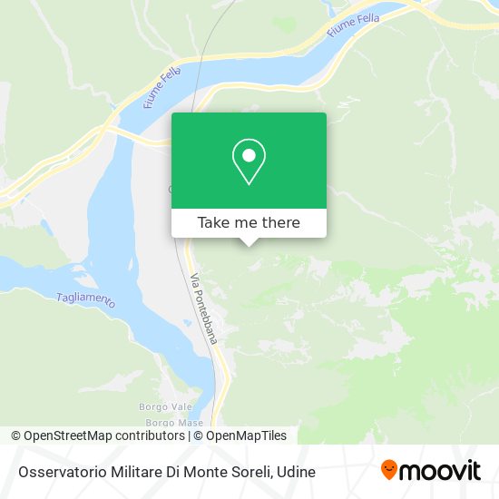 Osservatorio Militare Di Monte Soreli map