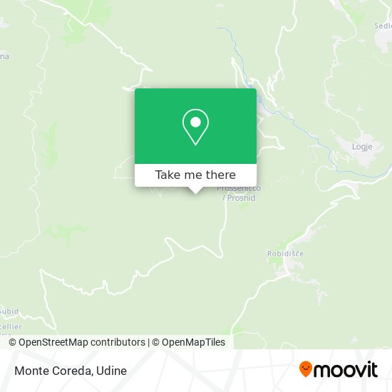 Monte Coreda map