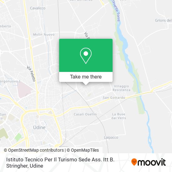 Istituto Tecnico Per Il Turismo Sede Ass. Itt B. Stringher map