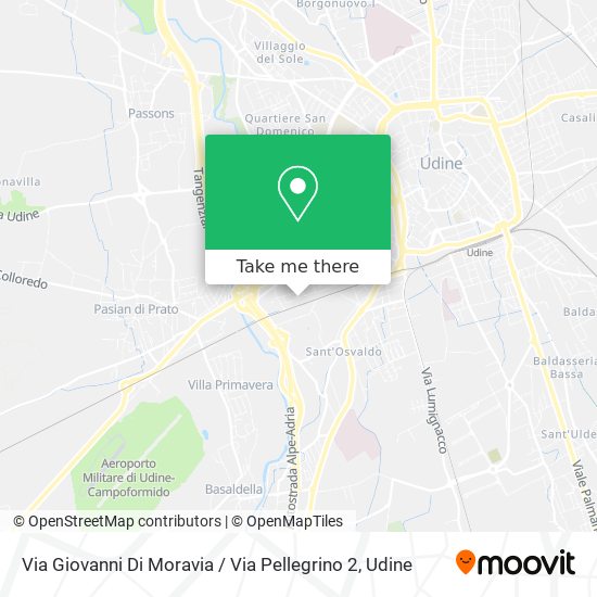 Via Giovanni Di Moravia / Via Pellegrino 2 map