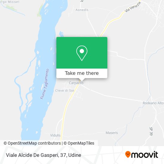 Viale Alcide De Gasperi, 37 map