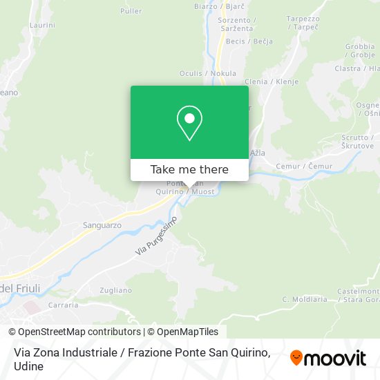 Via Zona Industriale / Frazione Ponte San Quirino map