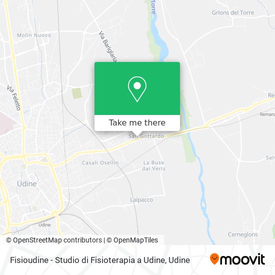 Fisioudine - Studio di Fisioterapia a Udine map