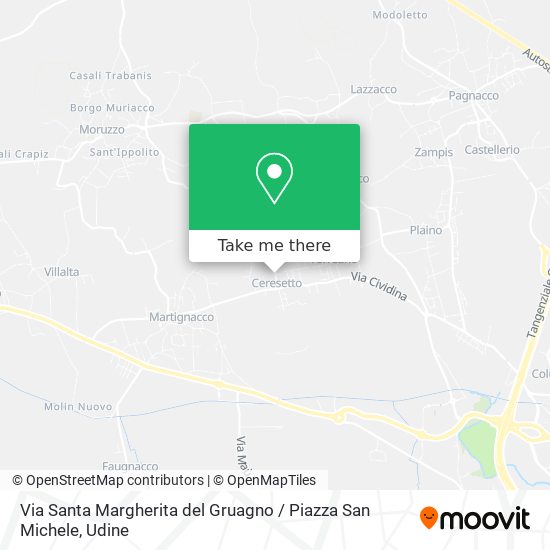 Via Santa Margherita del Gruagno / Piazza San Michele map
