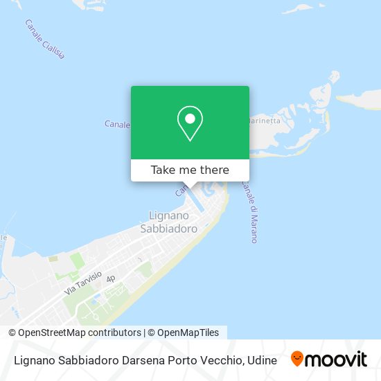 Lignano Sabbiadoro Darsena Porto Vecchio map