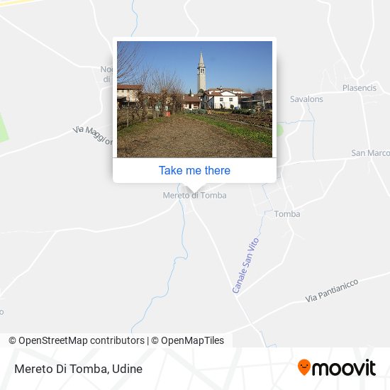 Mereto Di Tomba map