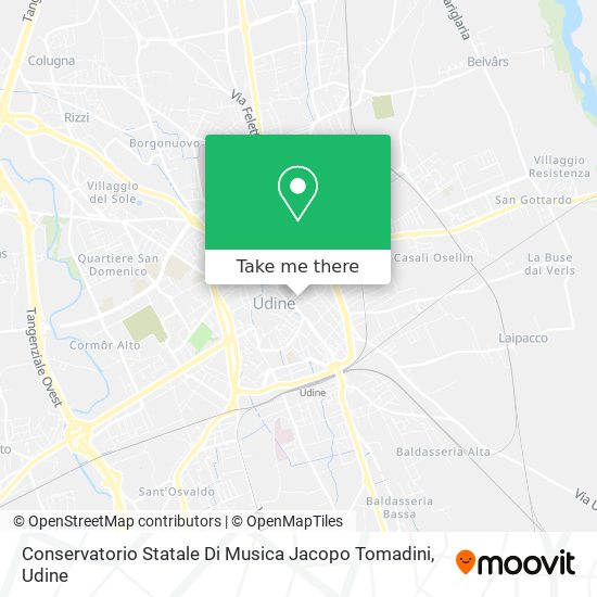 Conservatorio Statale Di Musica Jacopo Tomadini map