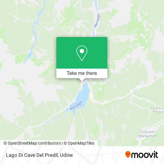 Lago Di Cave Del Predil map