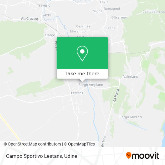 Campo Sportivo Lestans map