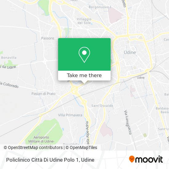 Policlinico Città Di Udine Polo 1 map