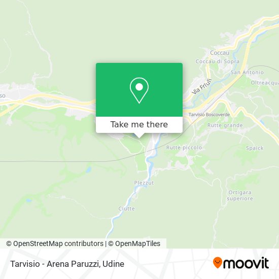 Tarvisio - Arena Paruzzi map