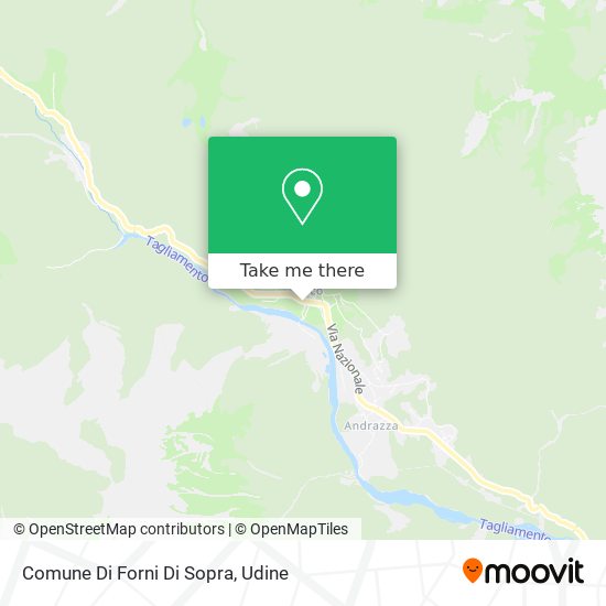 Comune Di Forni Di Sopra map