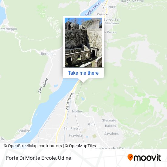 Forte Di Monte Ercole map