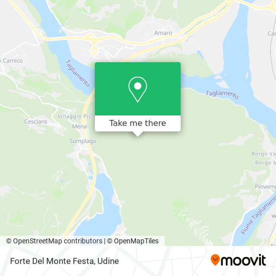 Forte Del Monte Festa map
