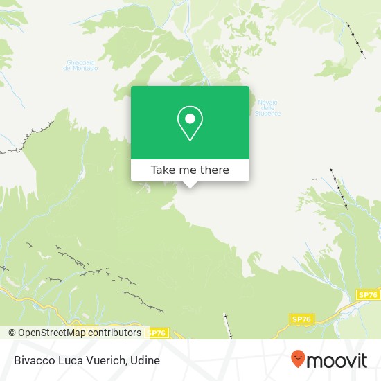 Bivacco Luca Vuerich map