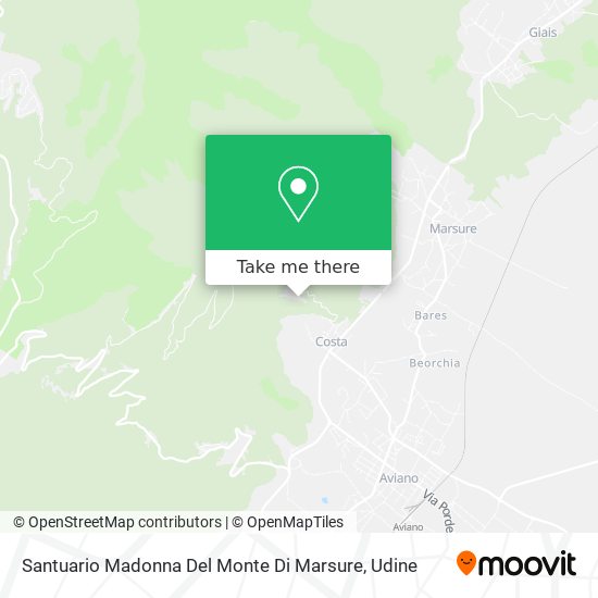 Santuario Madonna Del Monte Di Marsure map