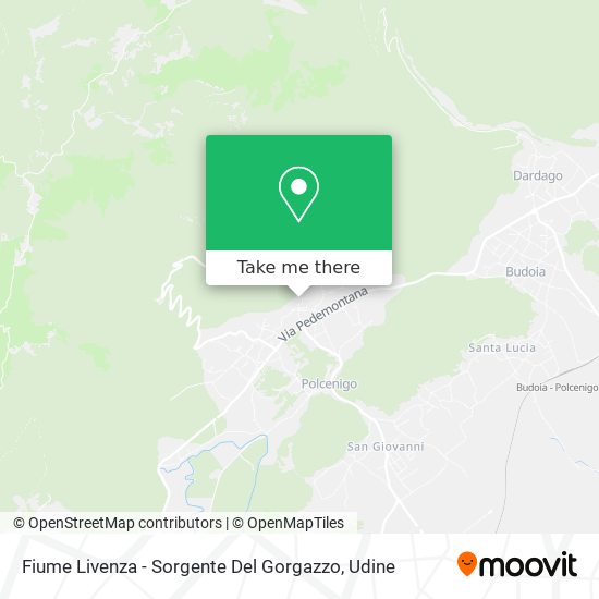 Fiume Livenza - Sorgente Del Gorgazzo map