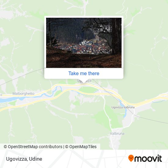 Ugovizza map