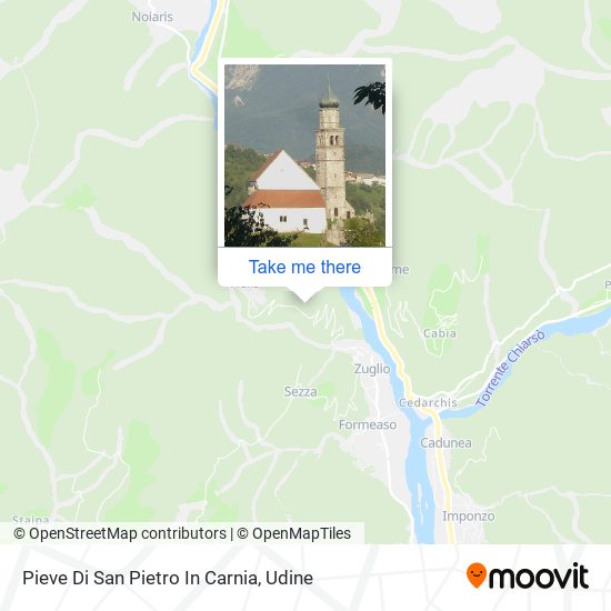 Pieve Di San Pietro In Carnia map