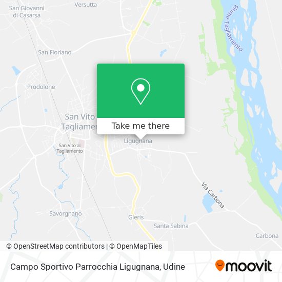 Campo Sportivo Parrocchia Ligugnana map