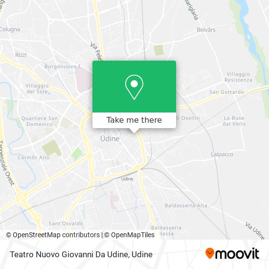 Teatro Nuovo Giovanni Da Udine map