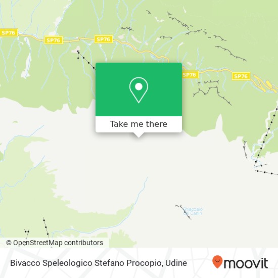 Bivacco Speleologico Stefano Procopio map