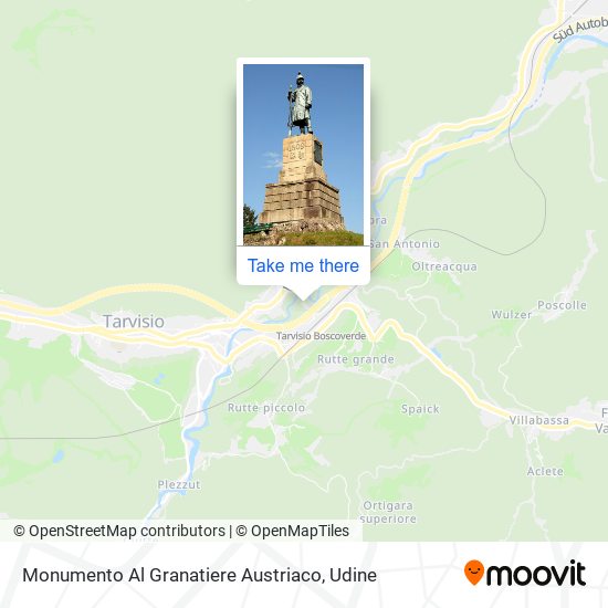 Monumento Al Granatiere Austriaco map