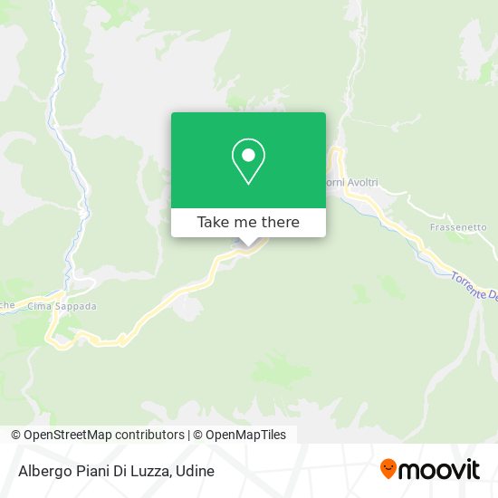 Albergo Piani Di Luzza map