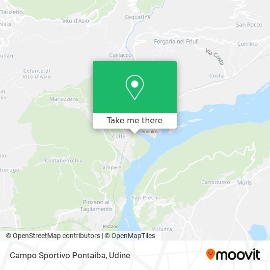 Campo Sportivo Pontaiba map