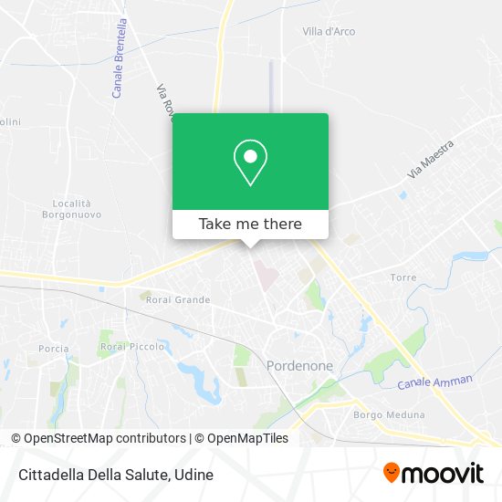 Cittadella Della Salute map