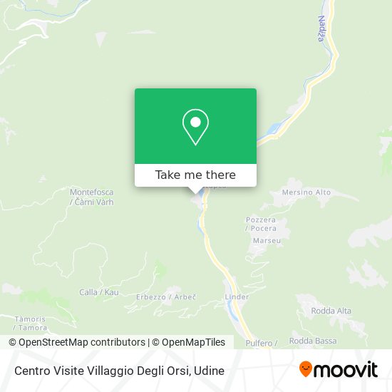 Centro Visite Villaggio Degli Orsi map