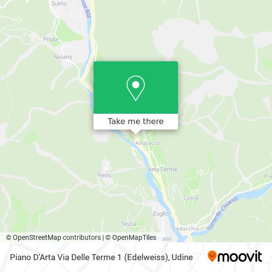 Piano D'Arta Via Delle Terme 1 (Edelweiss) map