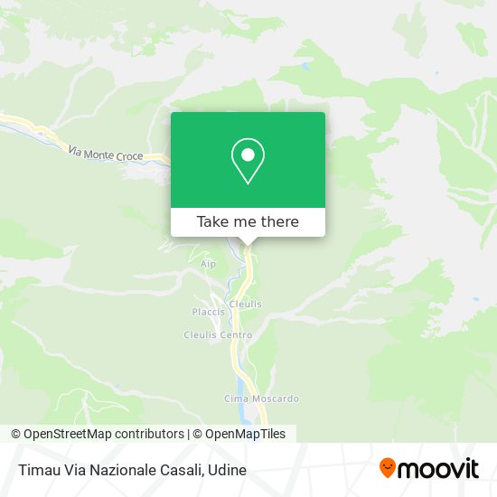 Timau Via Nazionale Casali map