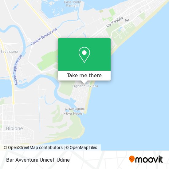 Bar Avventura Unicef map
