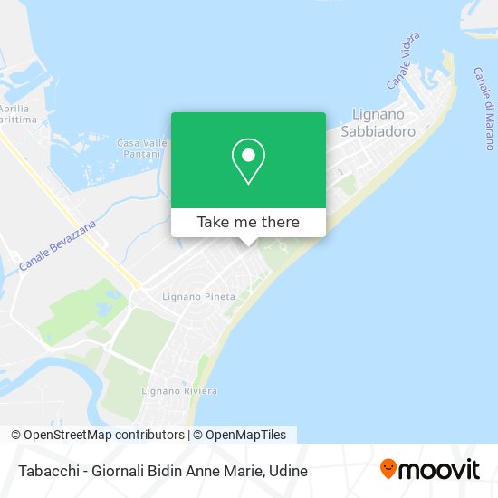 Tabacchi - Giornali Bidin Anne Marie map