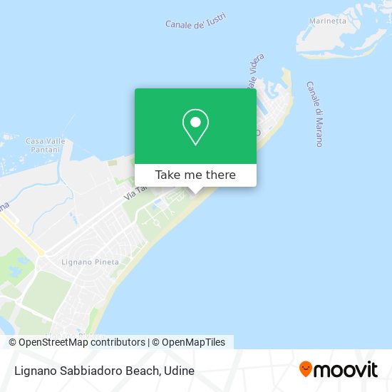 Lignano Sabbiadoro Beach map