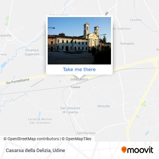 Casarsa della Delizia map