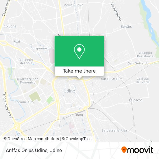 Anffas Onlus Udine map